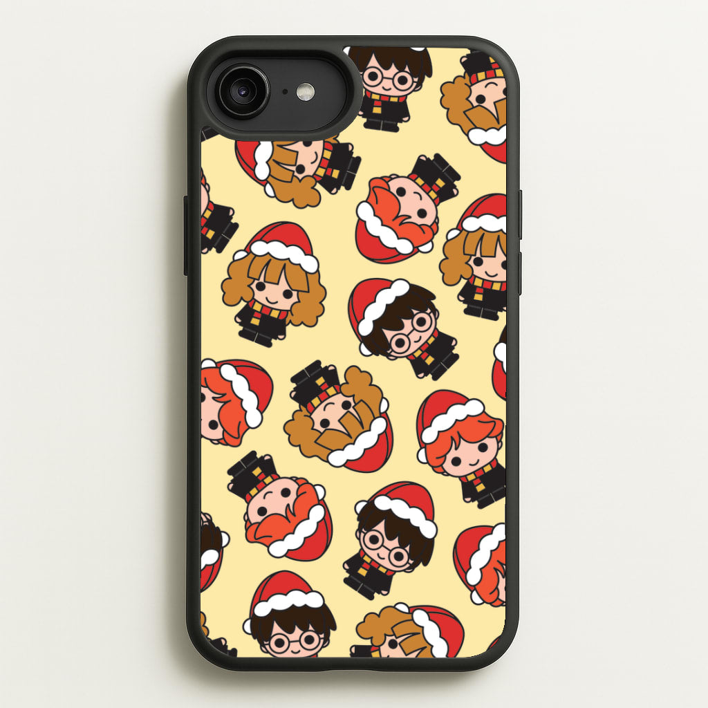 Wizards With Christmas Hats Pattern iPhone 6 Plus / 7 Plus / 8 Plus Case