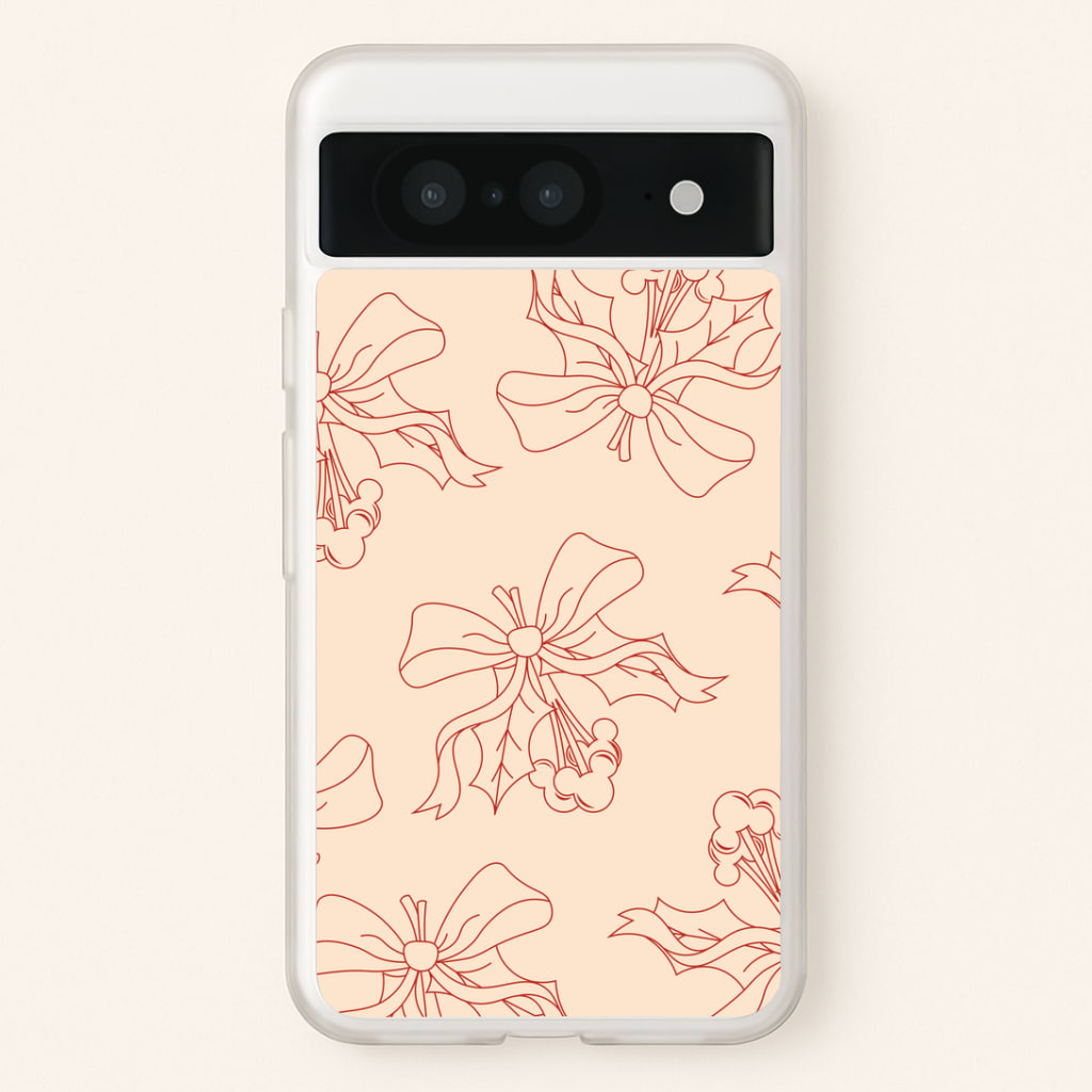 Cartoon Mouse Holly Pattern Google Pixel 8 Case