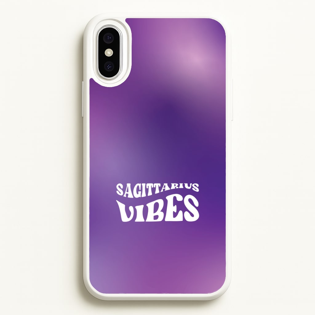 Sagittarius Vibes Gradient Zodiac iPhone XS Max Case