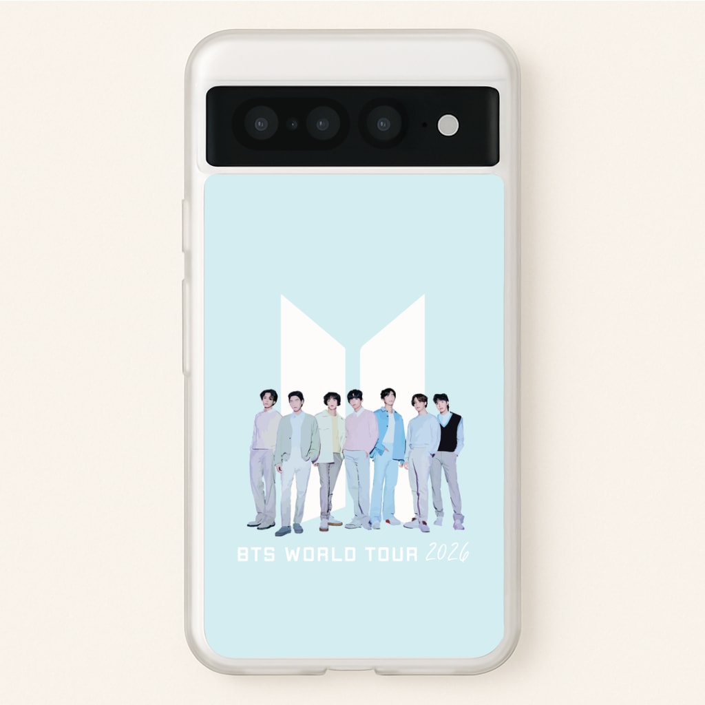 K-Pop Band Tour Pastel Blue Google Pixel 7 Pro Case
