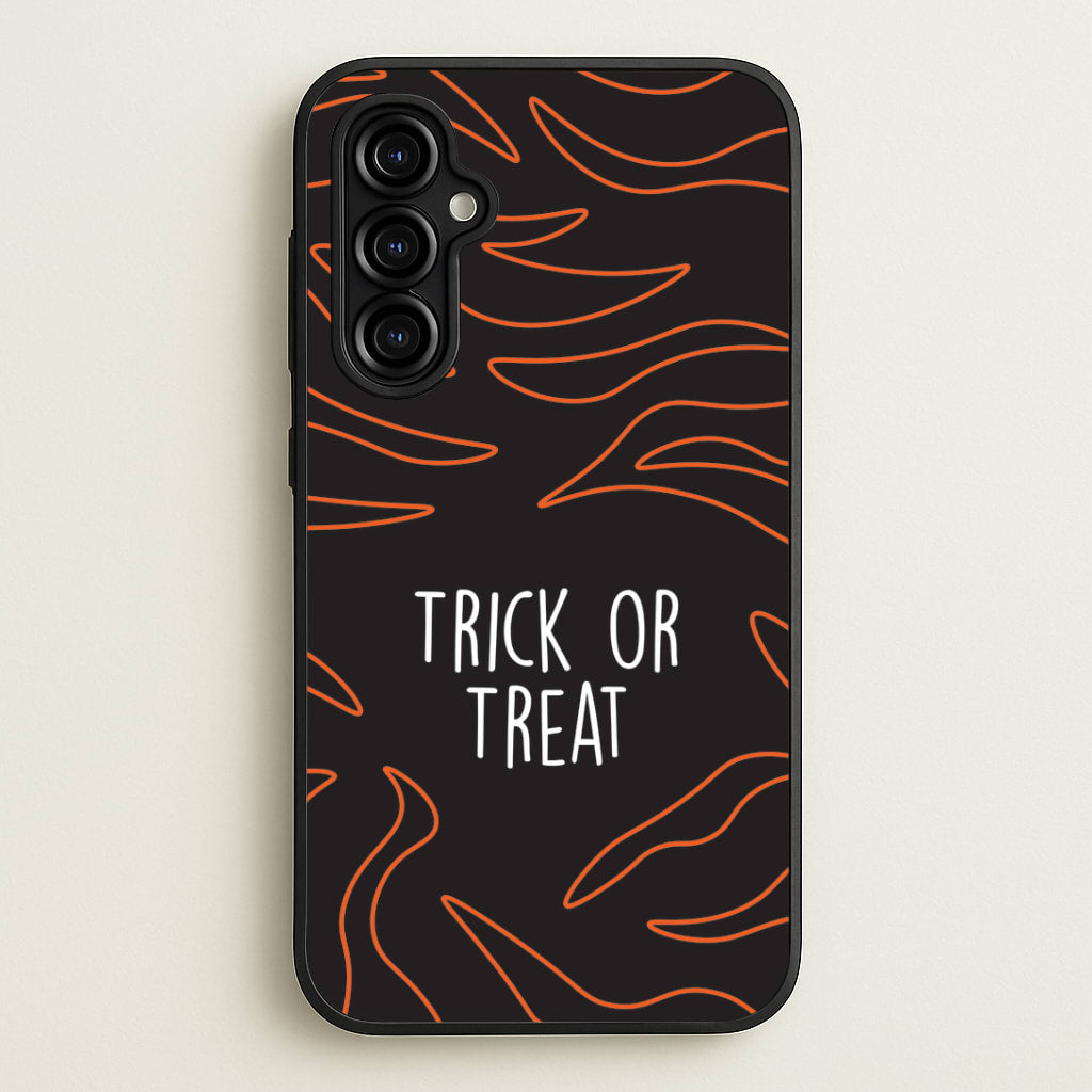 Zebra Print Trick Or Treat Galaxy A54 Case