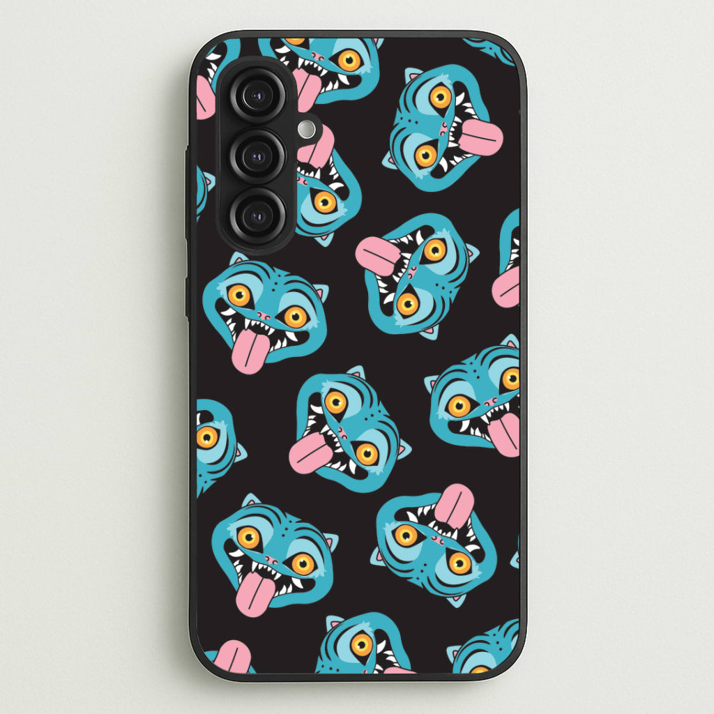 Demon Cat Pattern Galaxy S23FE Case