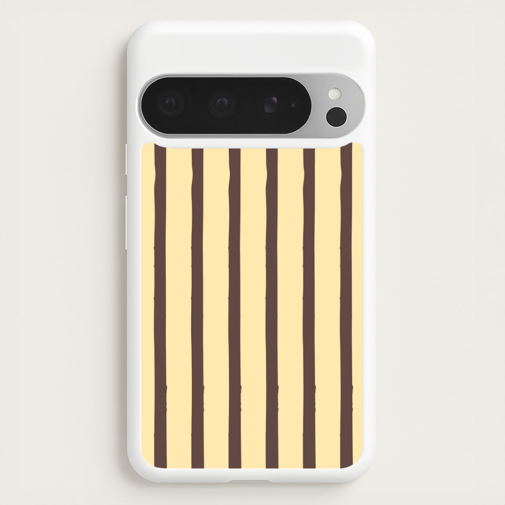 Vanilla & Chocolate Stripes Google Pixel 9 Pro XL Case