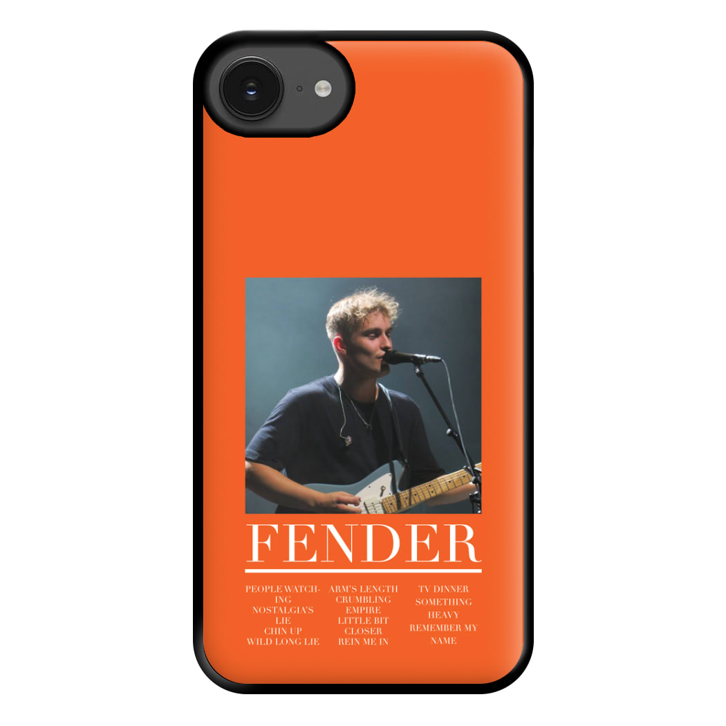 Fender Orange Song List iPhone 16e Case