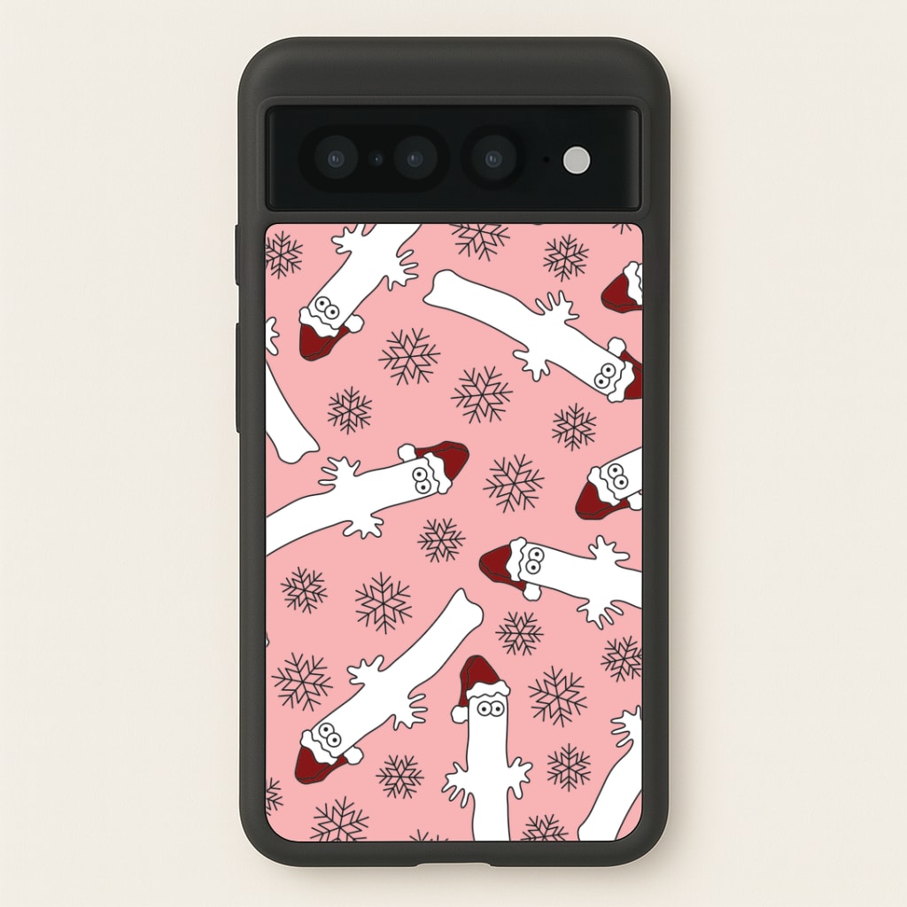 Wiggly Moom Xmas Hat Pattern Google Pixel 7 Pro Case