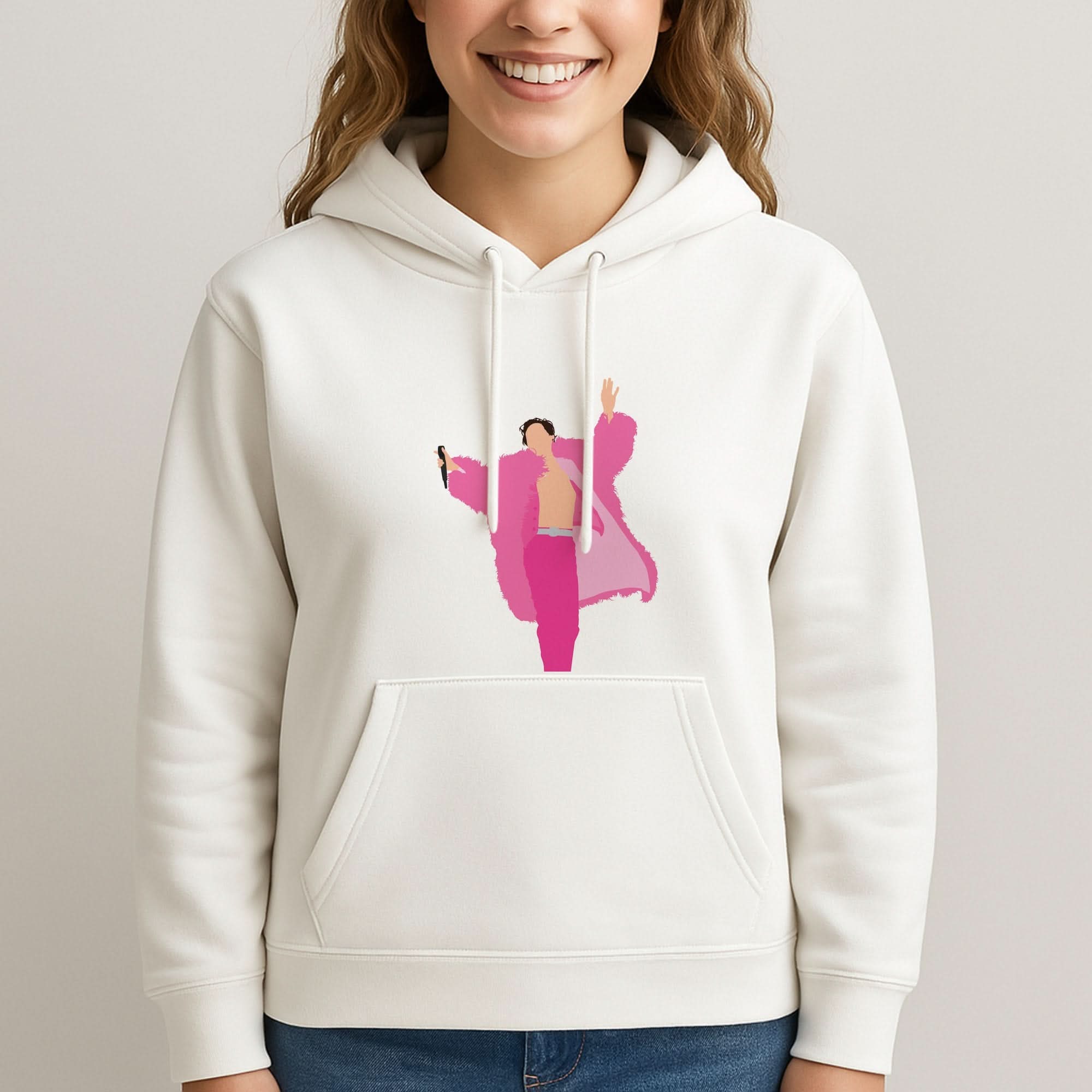 Harry Pink Coat Womans Hooded Sweatshirt