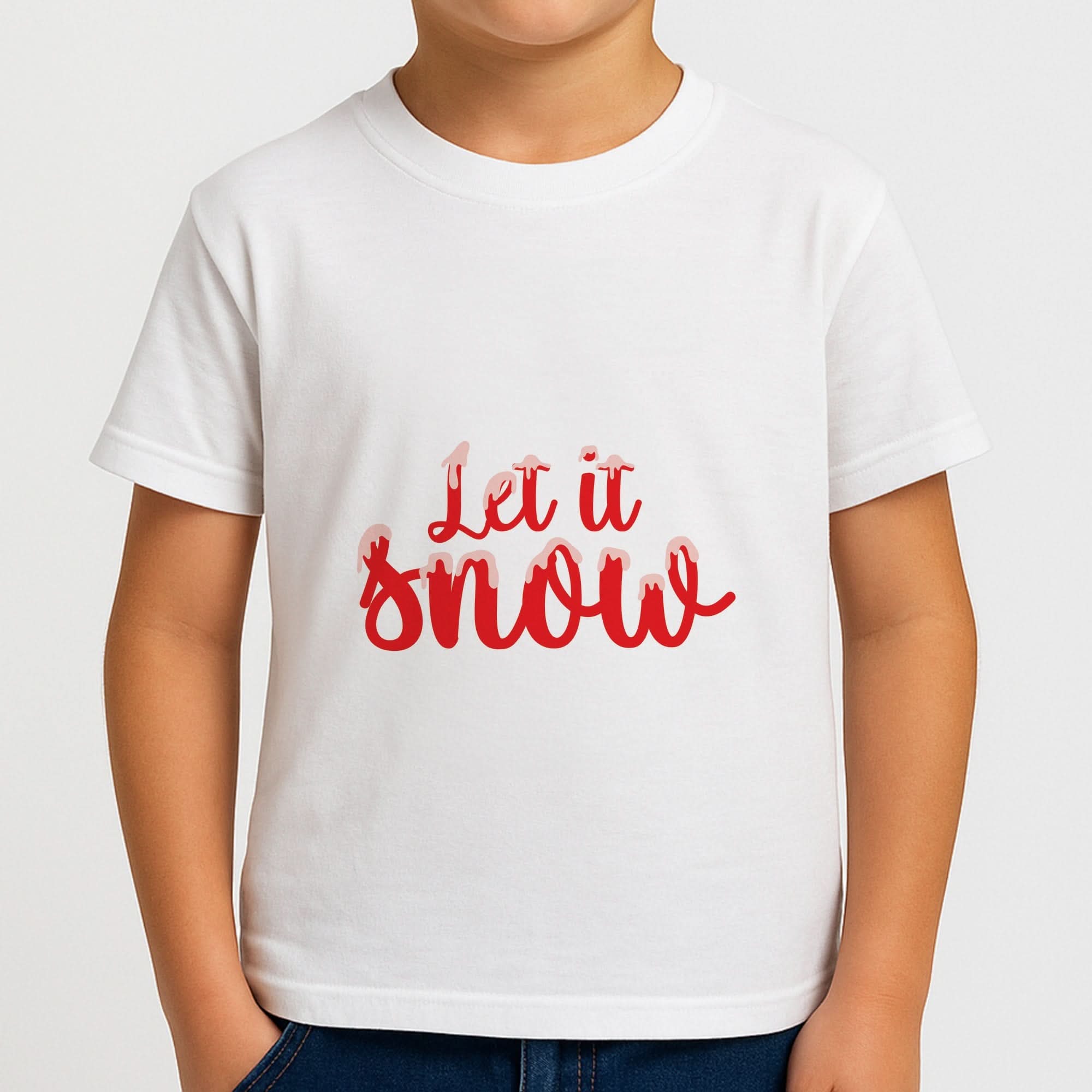 Let It Snow Snowflakes Boys T-Shirt