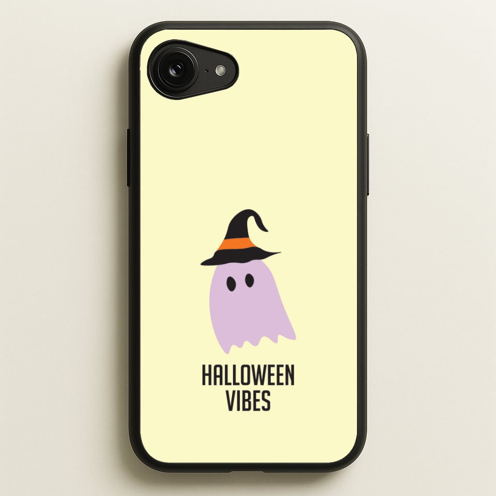 Purple Ghost Halloween Vibes iPhone 16e Case