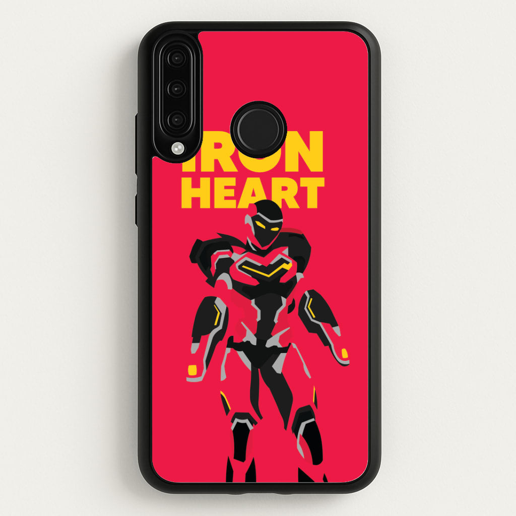 Metal Heart Hero Standing Huawei P30 Lite Case
