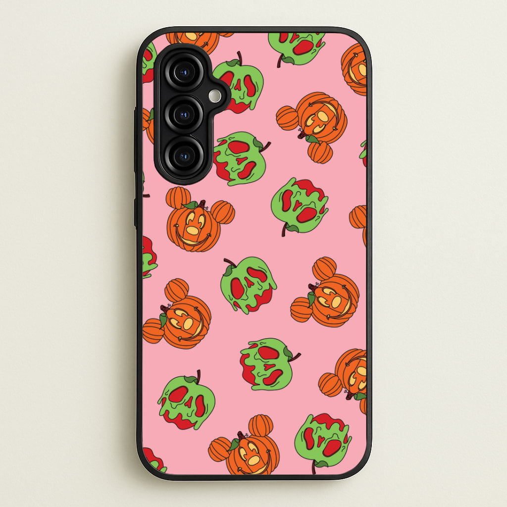 Pumpkin Mouse And Poison Apple Pattern Galaxy A54 Case