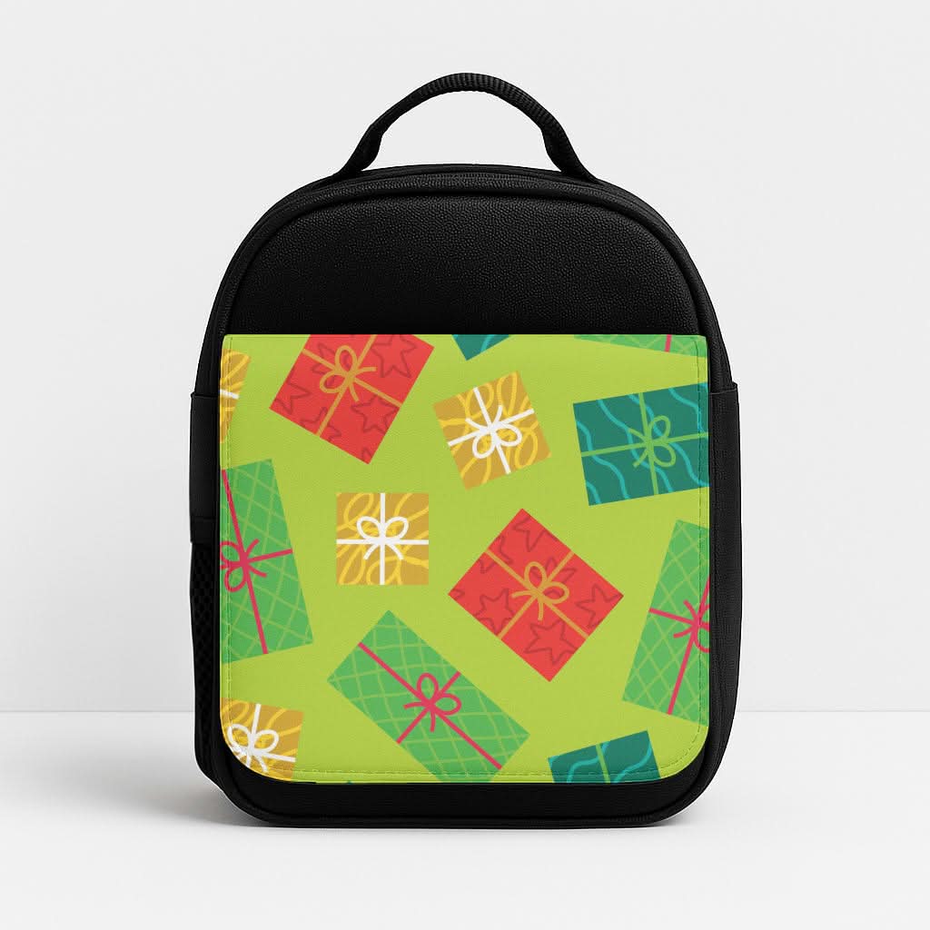 Colourful Abstract Christmas Presents Pattern Lunchbox