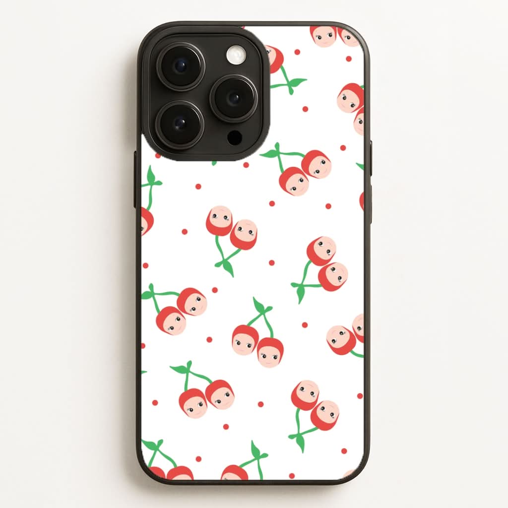 Cherry Angels Pattern Phone Case for Apple iPhone, Samsung Galaxy, Huawei and Google Pixel