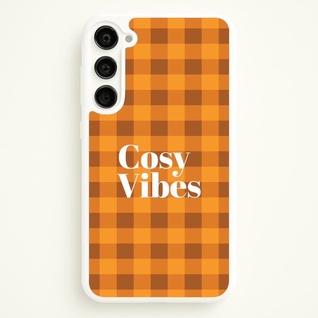 Checkered Cosy Vibes Galaxy S23 Case