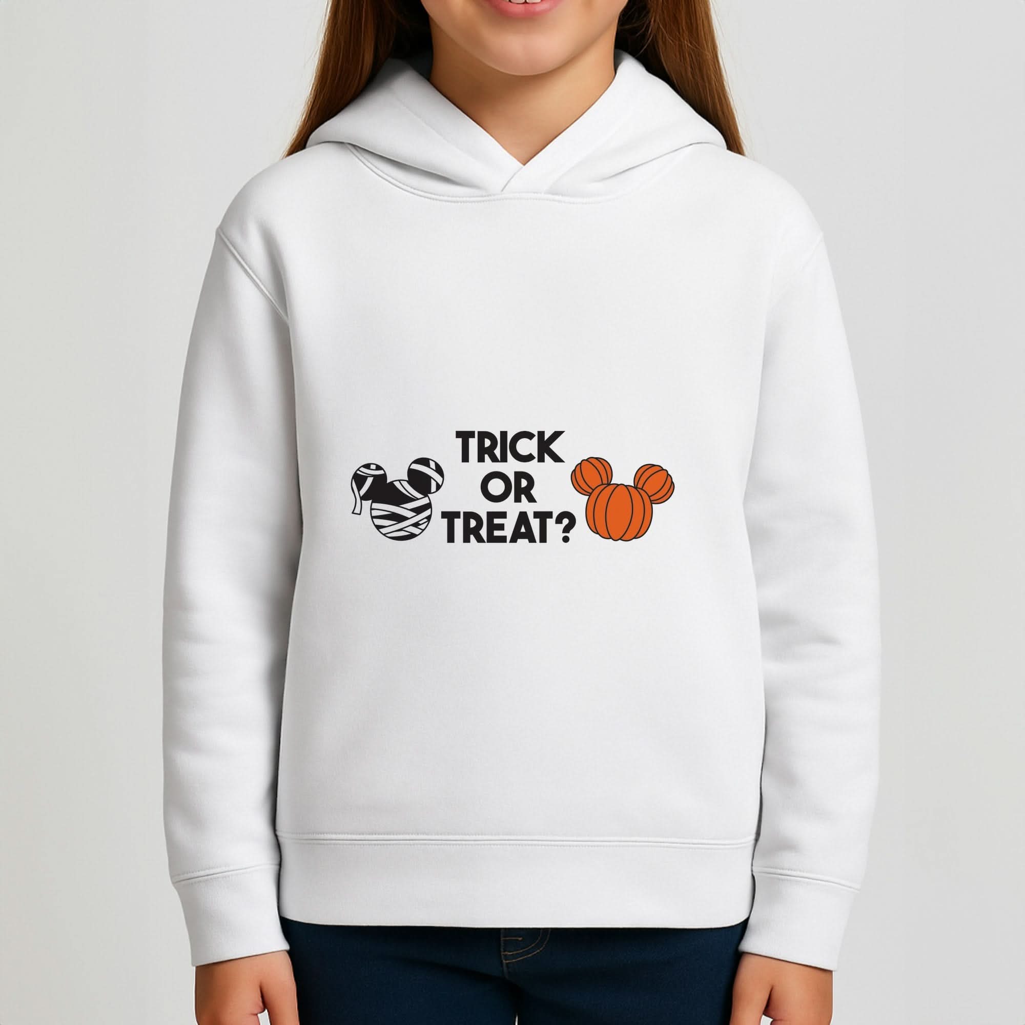 Trick Or Treat Mouse Girls Hoodie