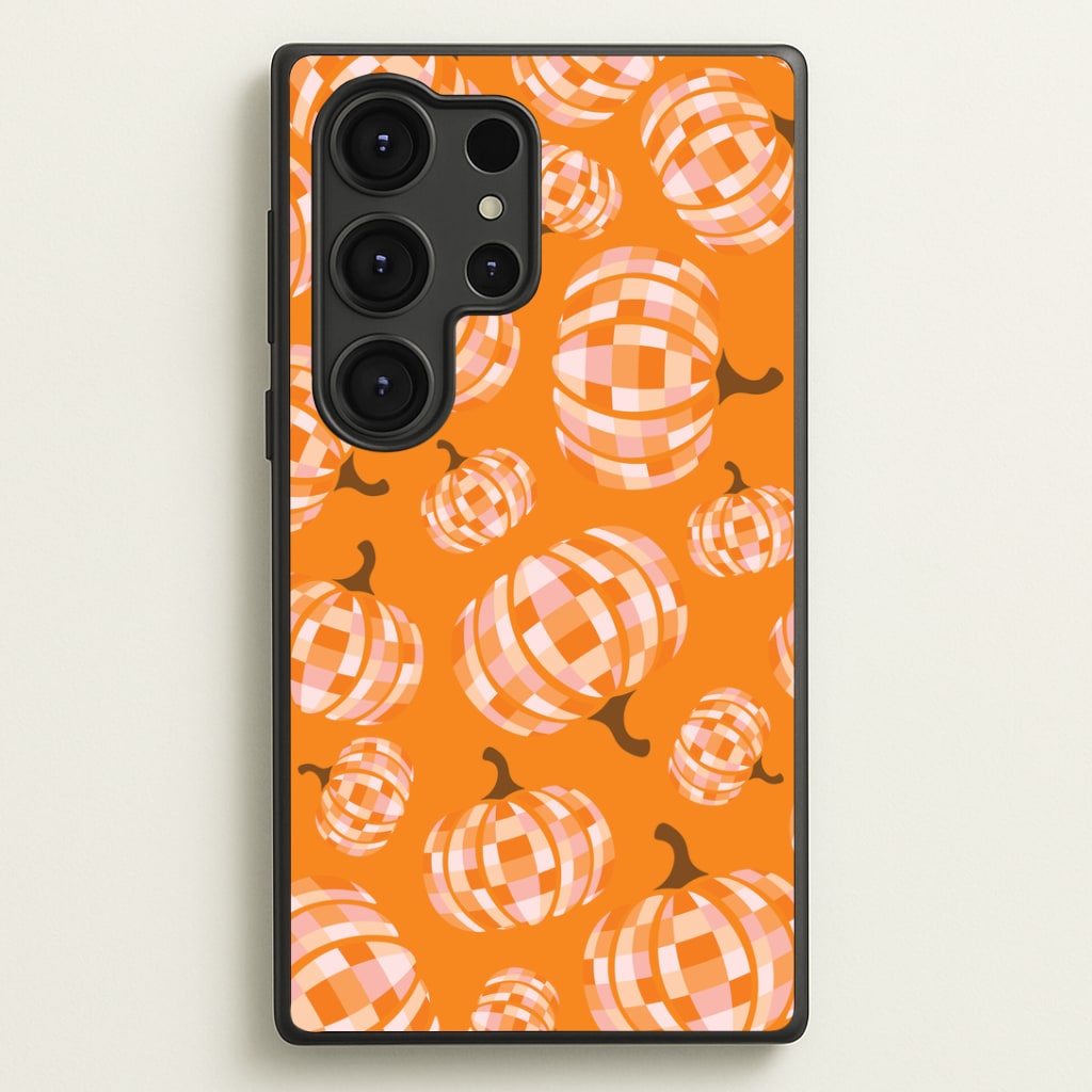 Disco Pumpkins Pattern Galaxy S25 Ultra Case