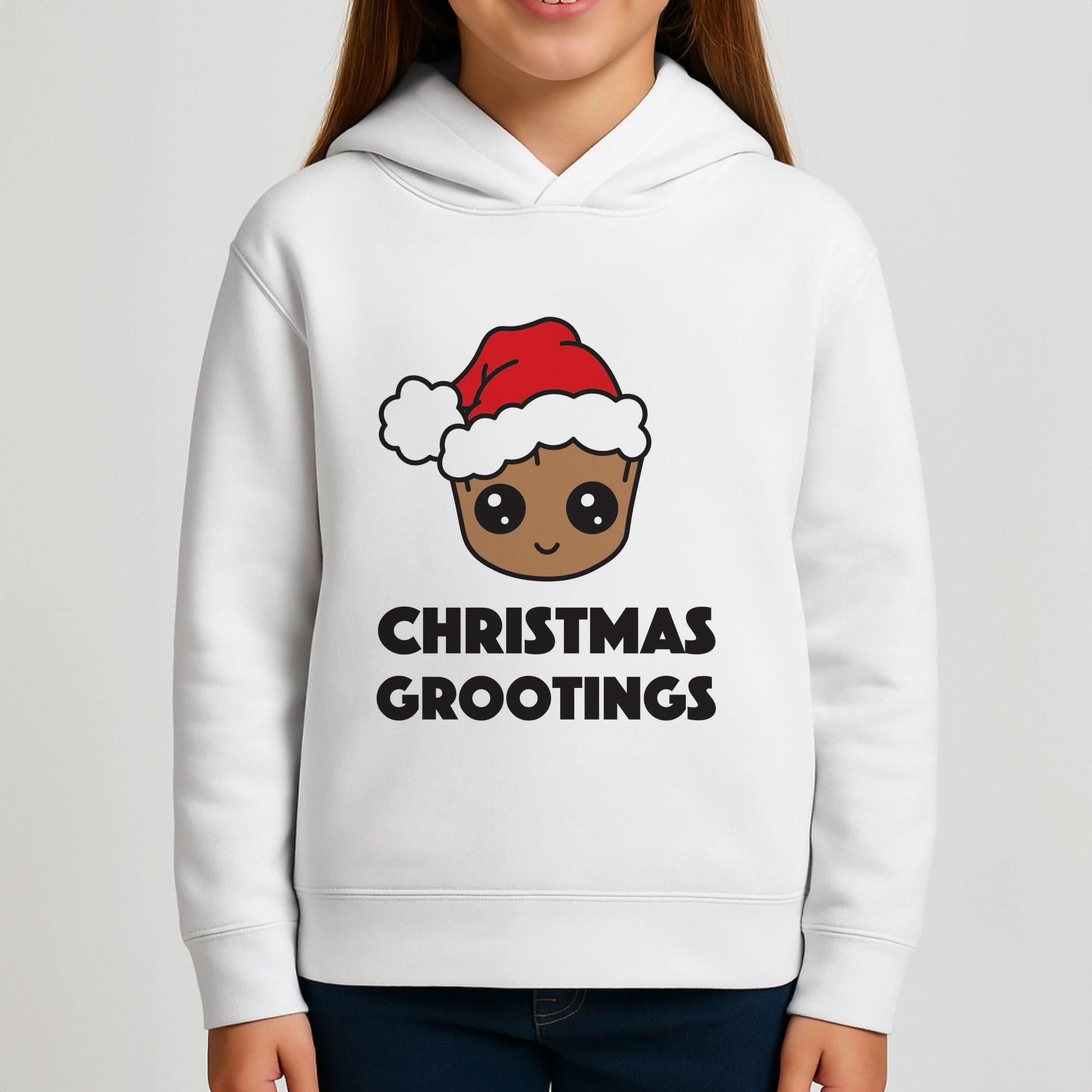 Christmas Grootings  Girls Hoodie