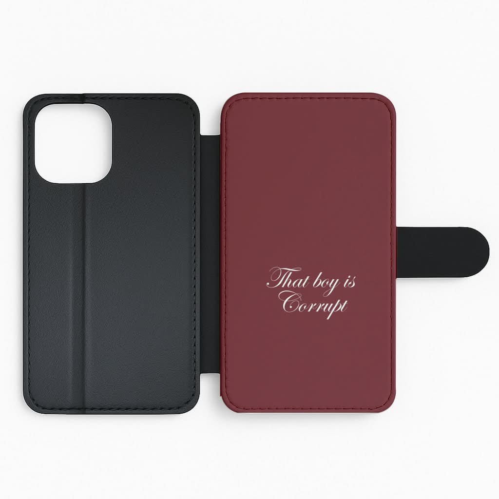 That Boy Is Corrupt Flip Phone Case