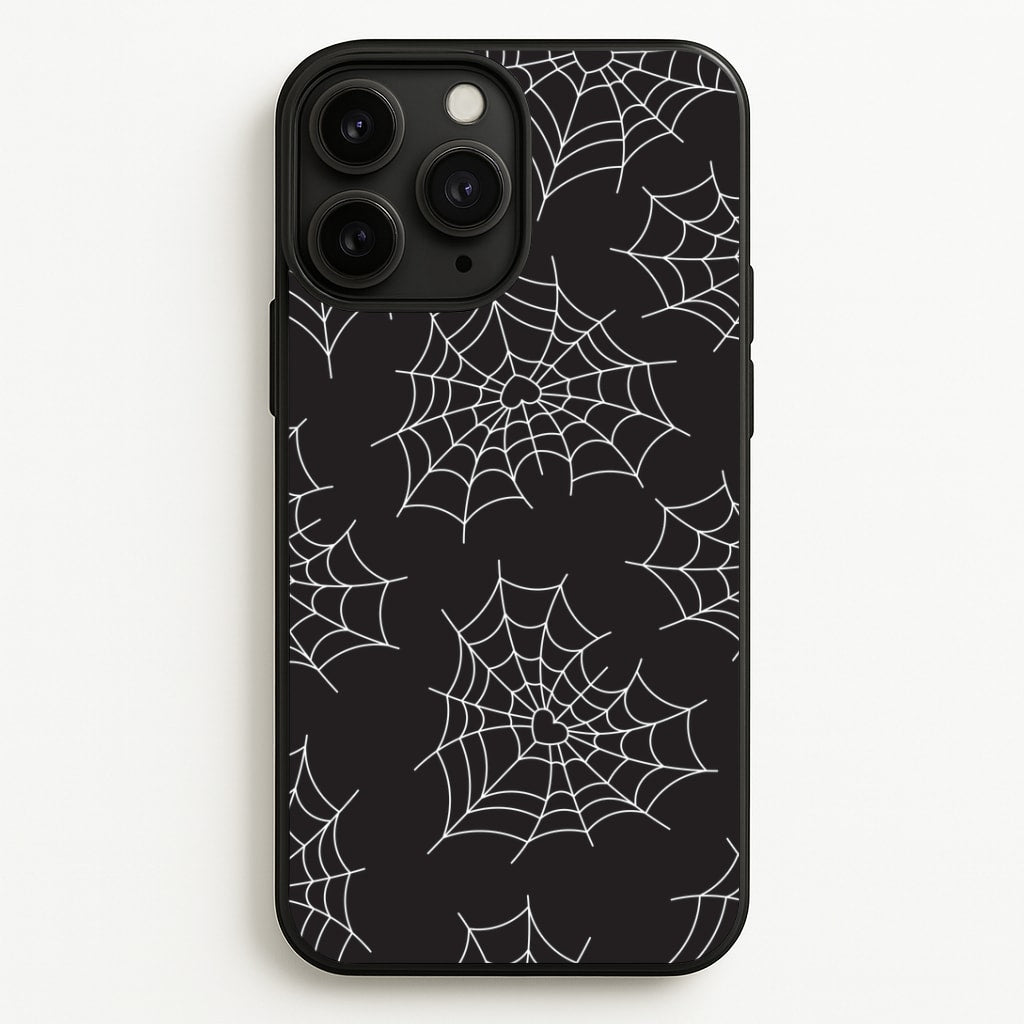Spiderweb Hearts Pattern iPhone 11 Pro Case