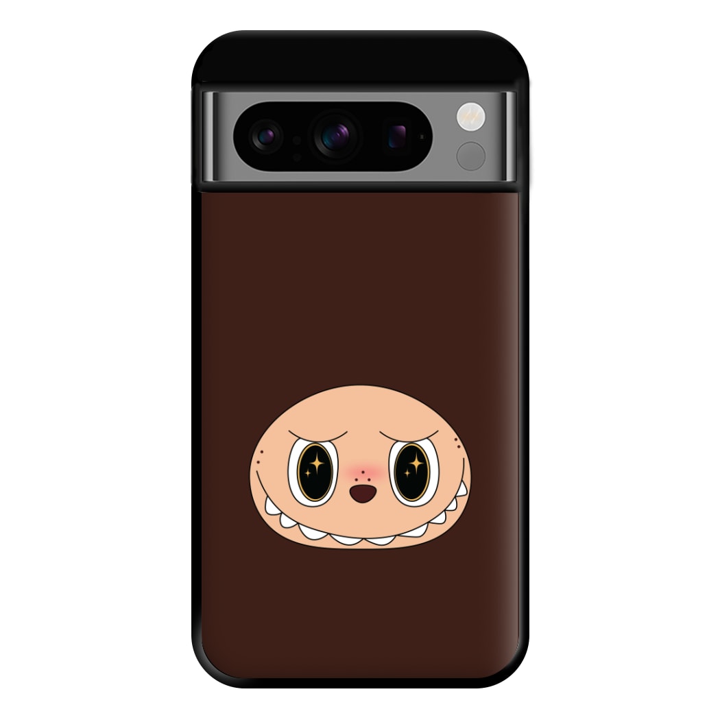 Cute Brown Monster Face Google Pixel 8 Pro Case