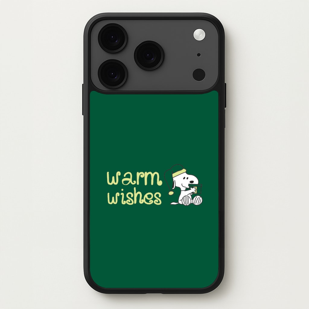 Cartoon Beagle Warm Wishes iPhone 17 Pro Max Case