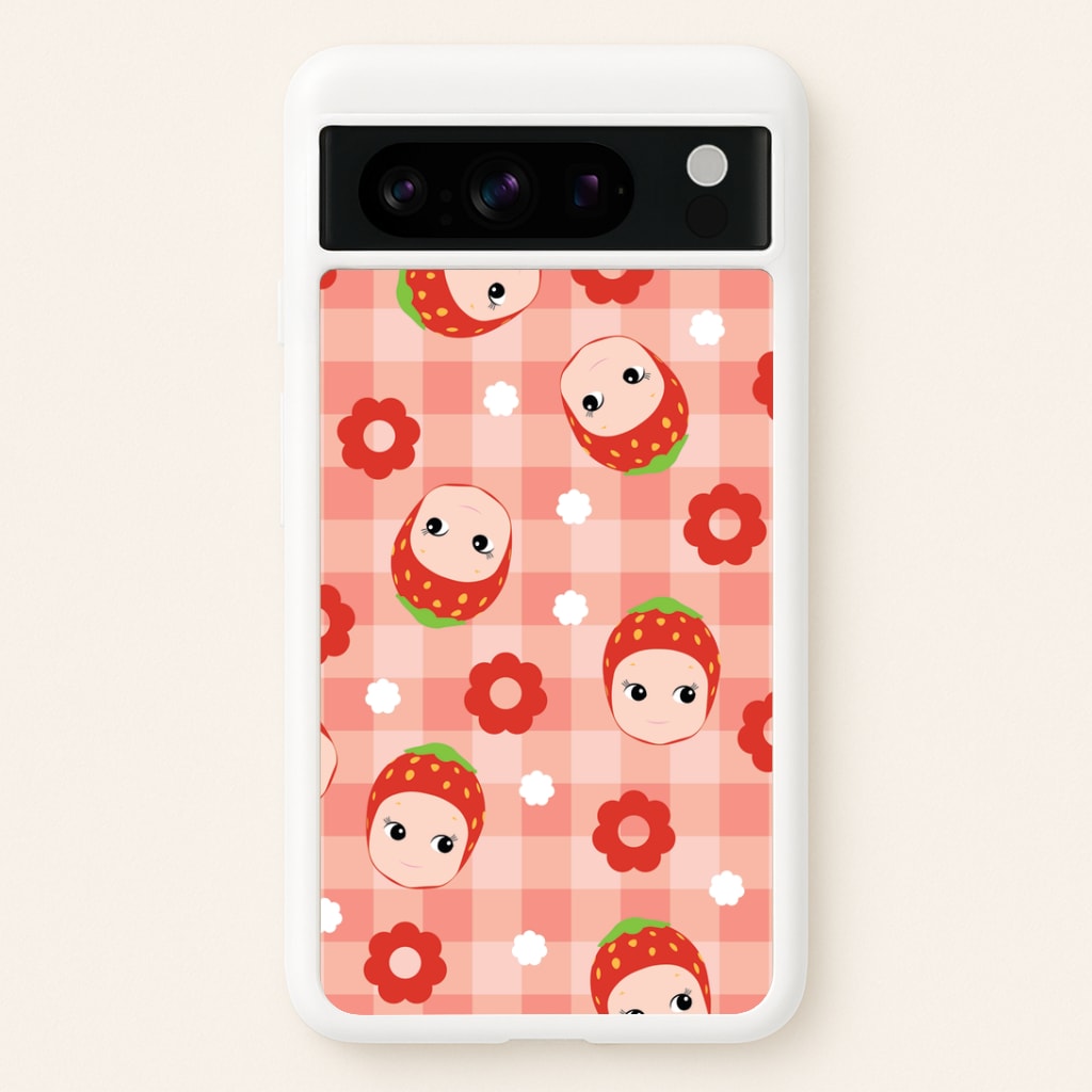 Strawberry Angel Pattern Google Pixel 8 Pro Case