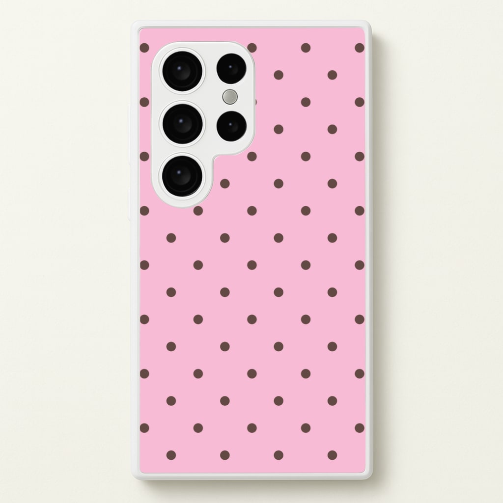 Strawberry Polka Dots Galaxy S24 Ultra Case