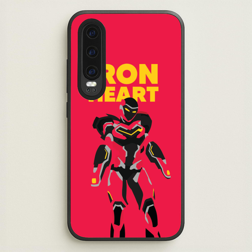 Metal Heart Hero Standing Huawei P30 Case