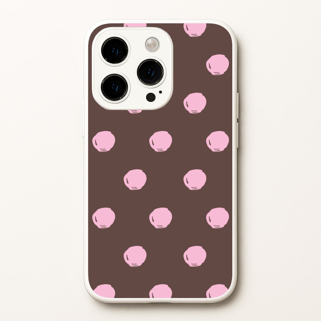 Chocolate & Strawberry Buttons iPhone 14 Pro Max Case