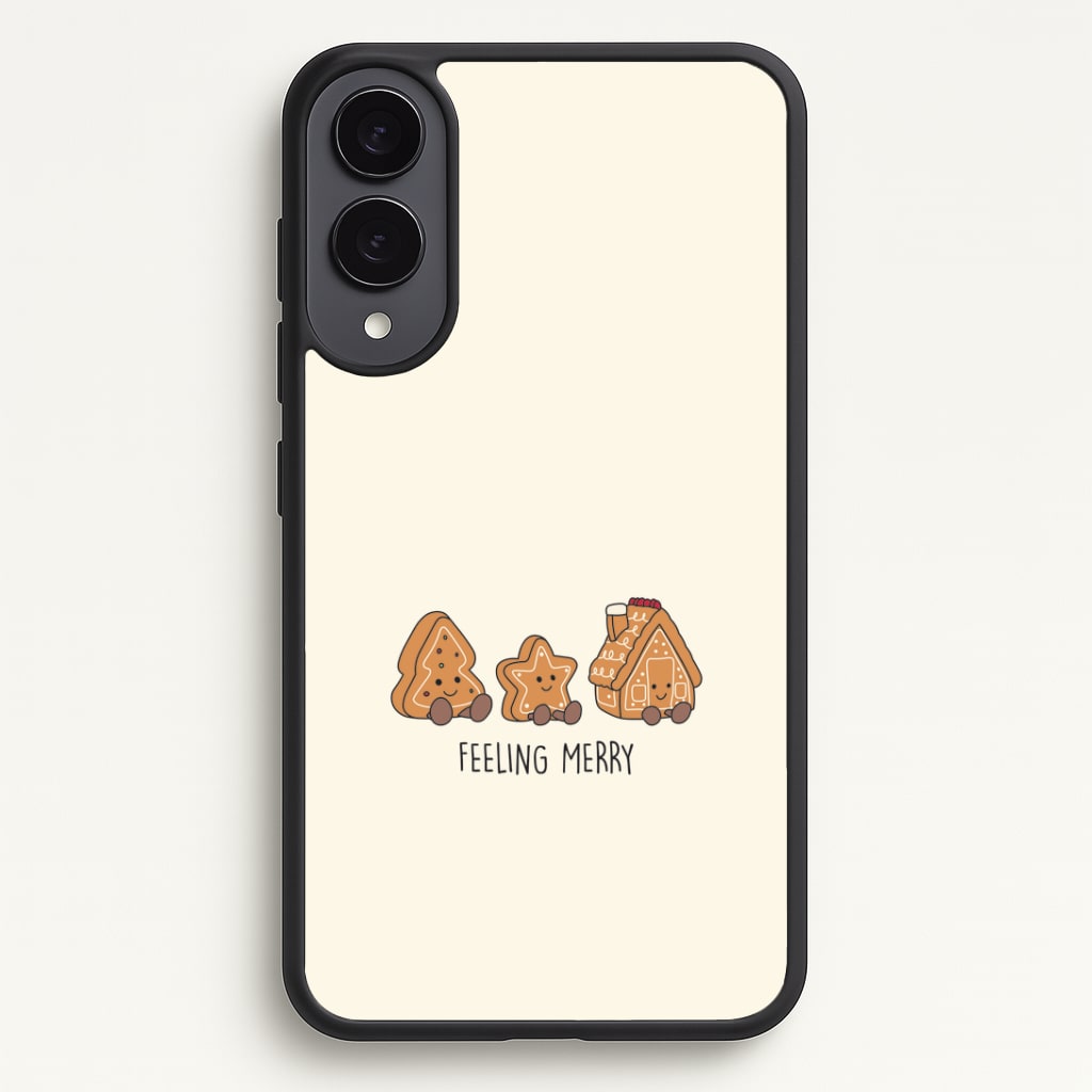 Gingerbread Plushies Quote Galaxy S25 Edge Case