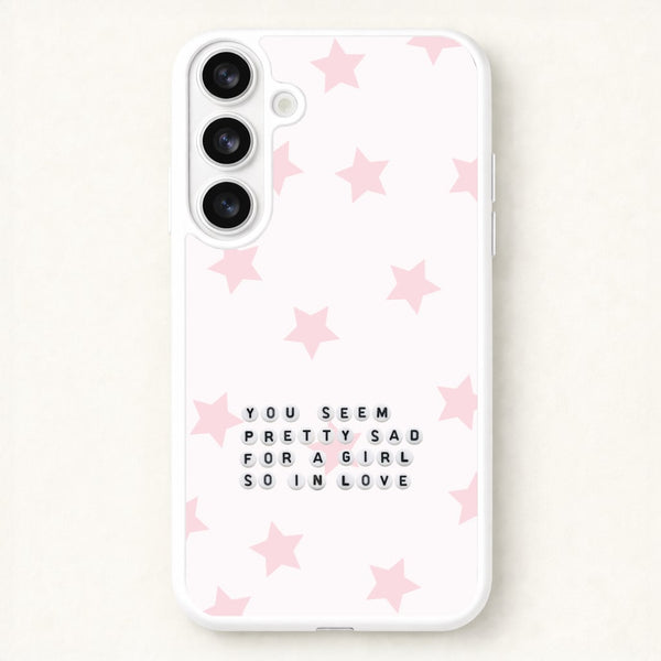 Pretty Sad Letter Beads Galaxy S26 Case