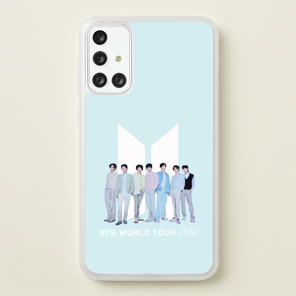 K-Pop Band Tour Pastel Blue Galaxy A71 Case