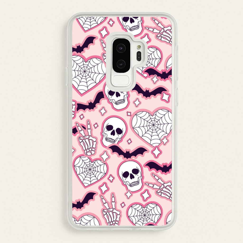 Cute Halloween Stickers Pattern Galaxy S9 Plus Case