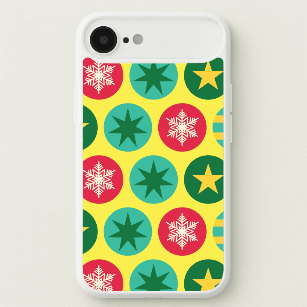 Colourful Abstract Baubles Christmas Pattern iPhone 17 Air Case