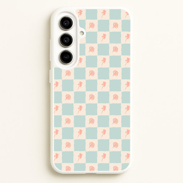 Patchwork Floral Pattern Galaxy A56 Case