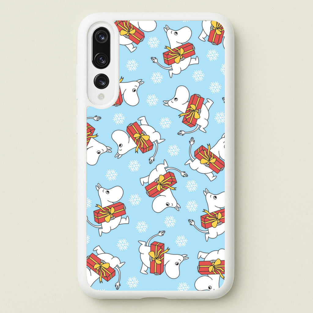 Present And Snowflakes Moom Pattern Huawei P20 Pro Case