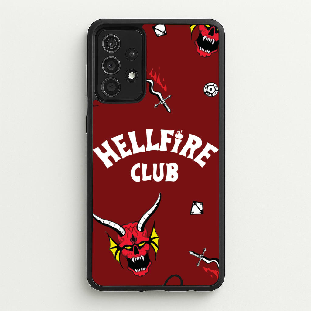 Hellfire Club Icons Collage Red Galaxy A52 / A52s Case