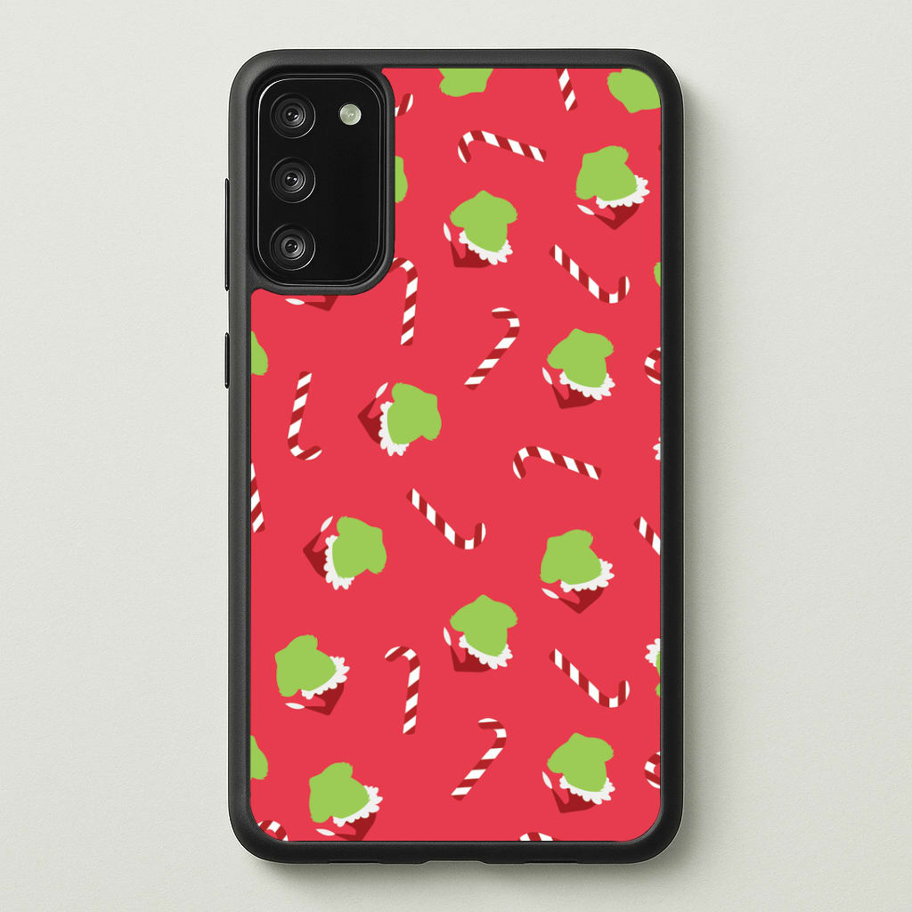 Green Creature And Candy Canes Pattern Galaxy S20 Case