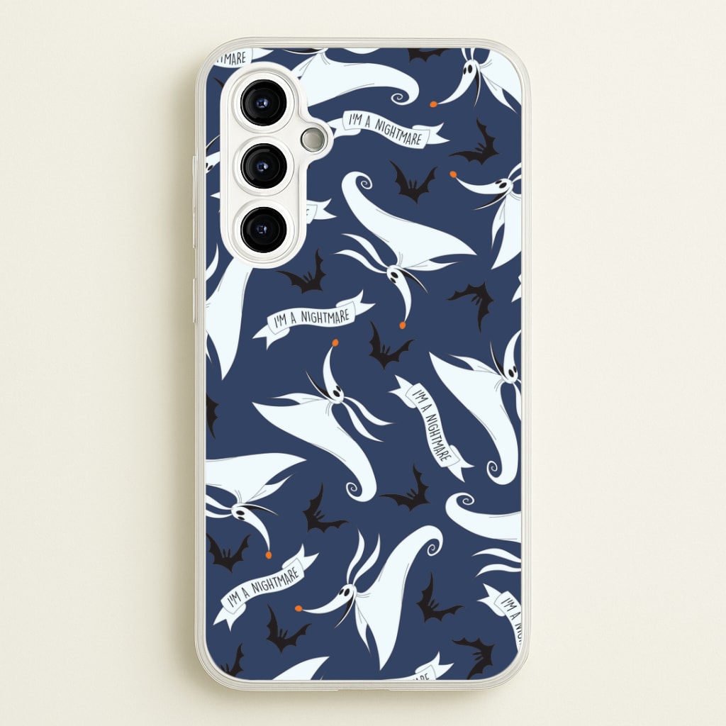 Skeleton Dog And Bats Pattern Galaxy A54 Case
