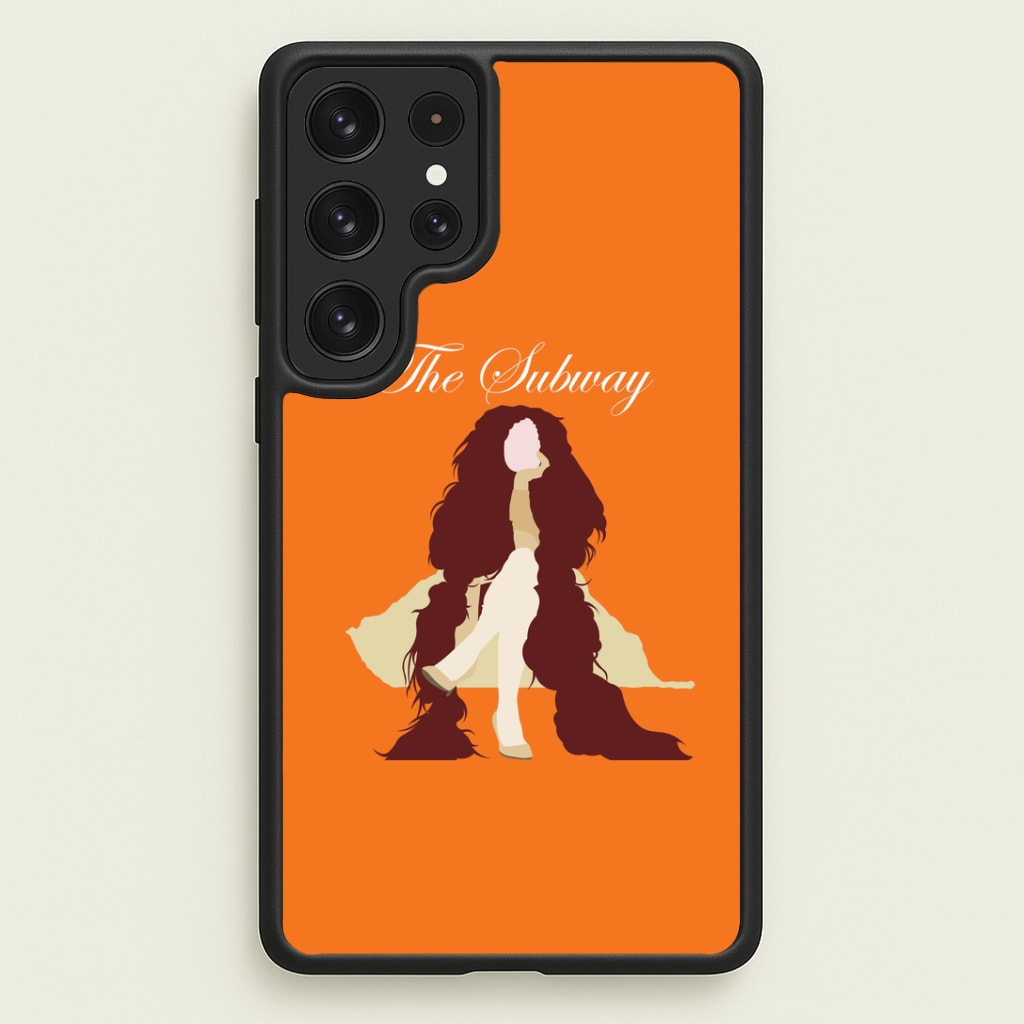Subway Orange Galaxy S22 Ultra Case