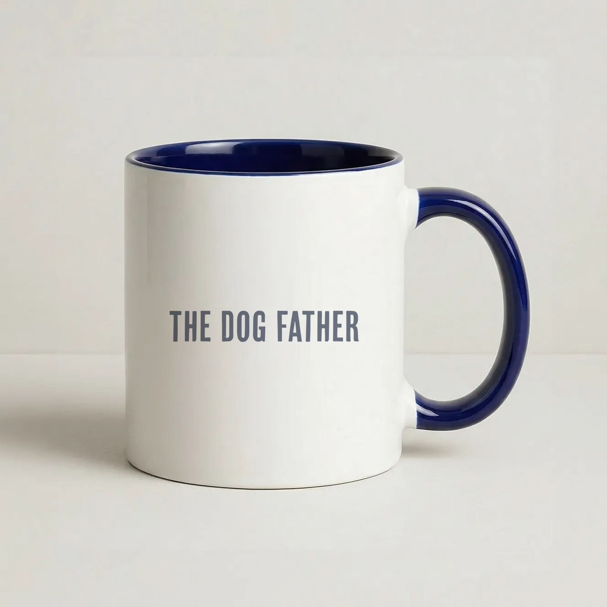 The Dog Father Navy Mug
