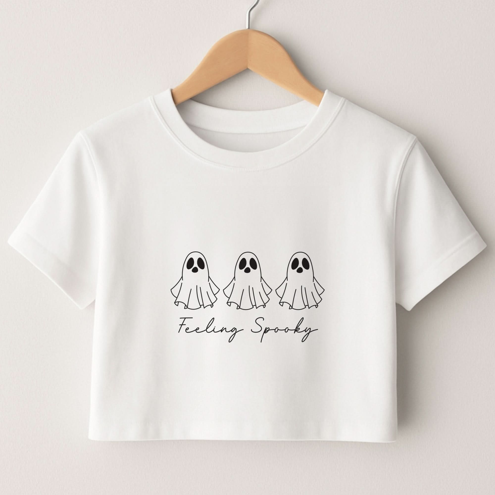 Feeling Spooky Ghosts Crop Top