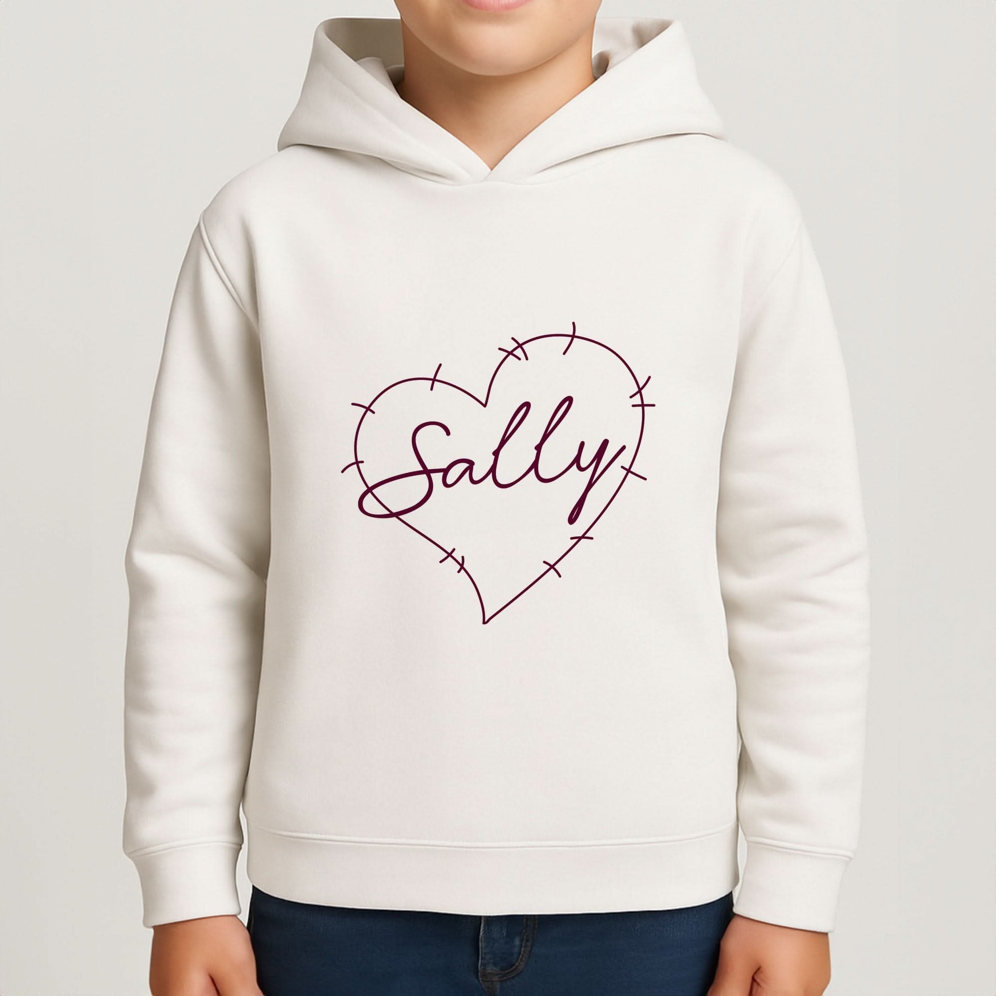 Stitched Heart Sally Boys Hoodie