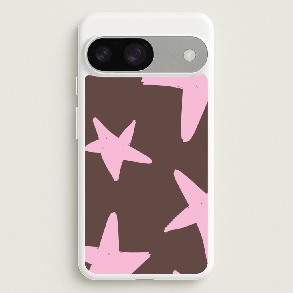 Chocolate & Strawberry Stars Google Pixel 9 / 9 Pro Case