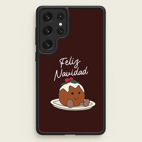 Christmas Pudding Plush Galaxy S22 Ultra Case