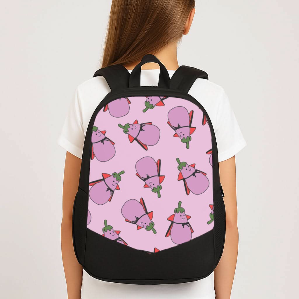 Vampire Vegetable Pattern - Halloween School Bag