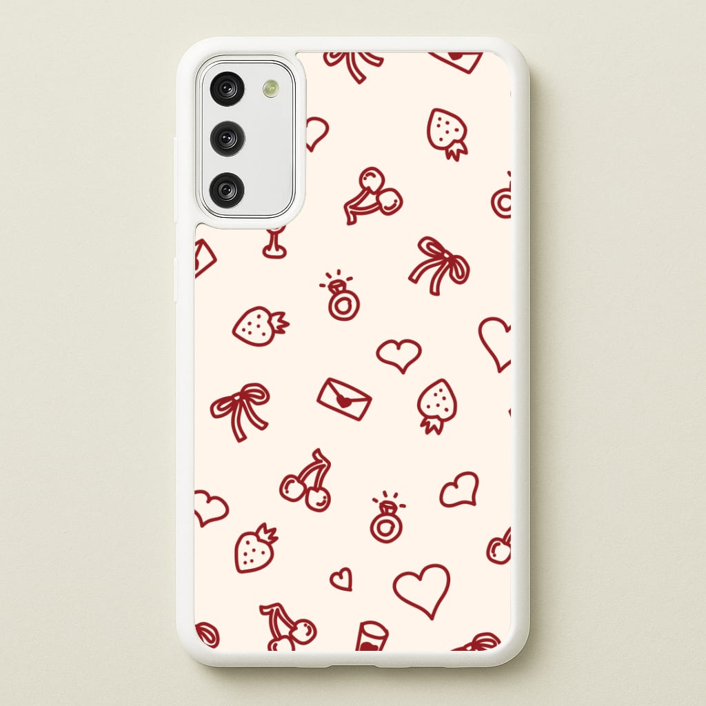 Valentines Doodles Galaxy A41 Case