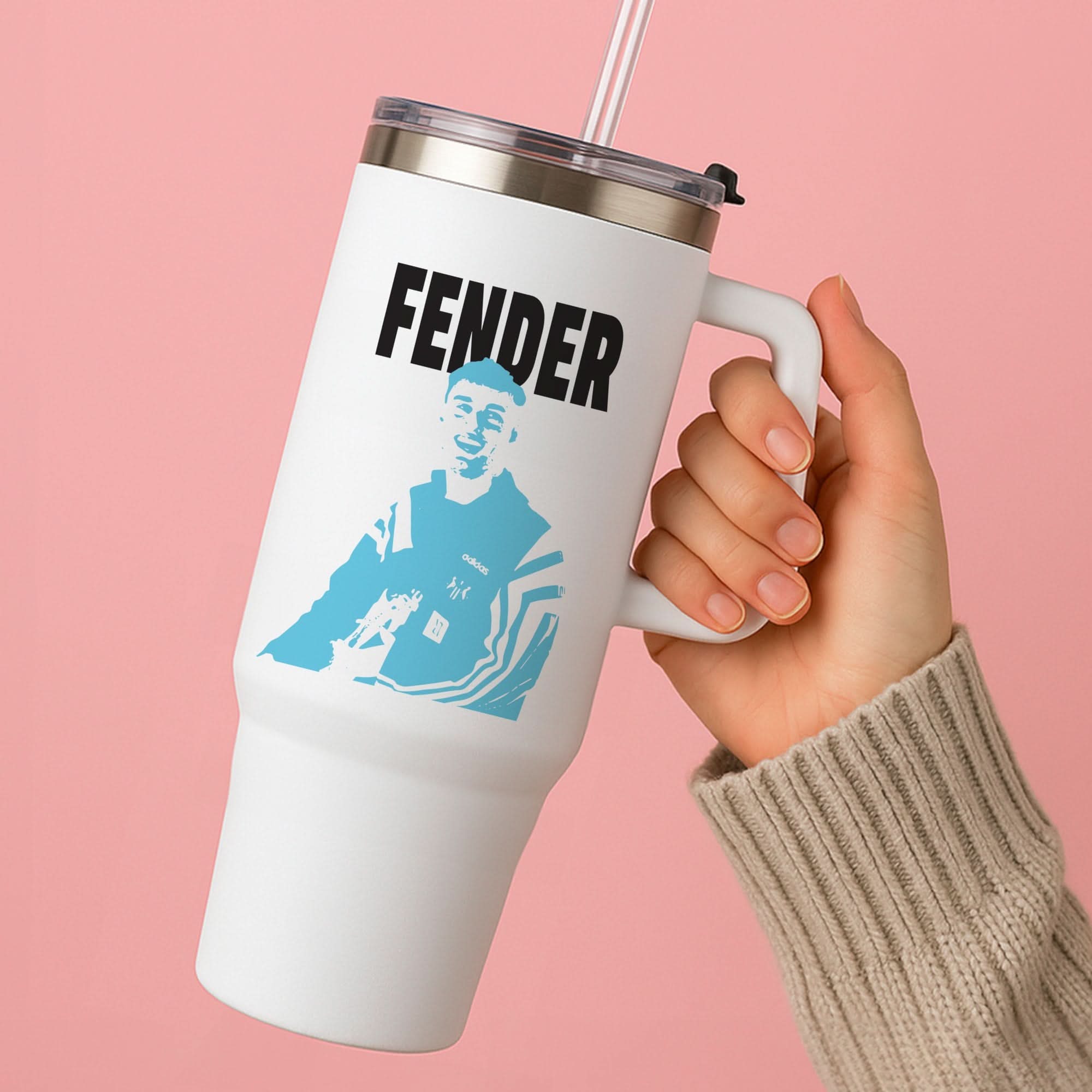 Fender Silhouette Blue Tumbler