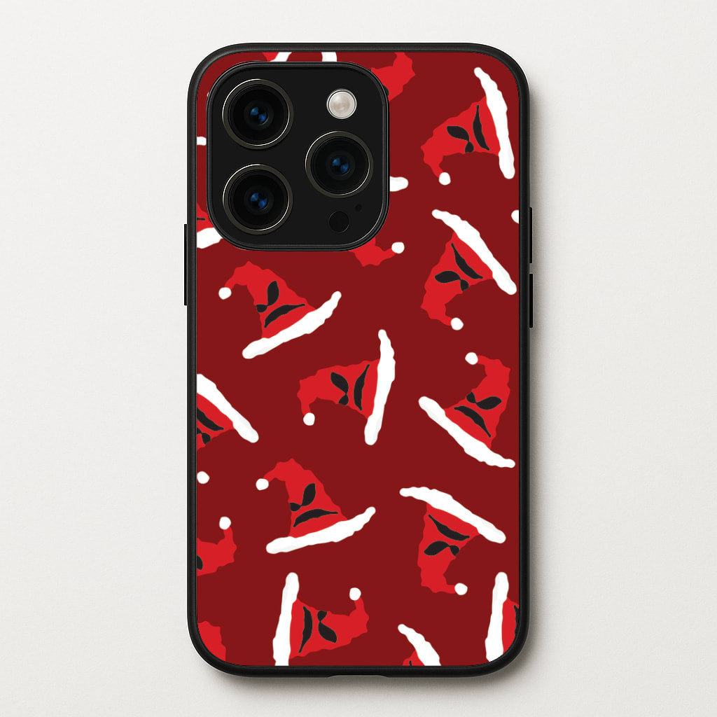 Sorting Christmas Hat Pattern iPhone 14 Pro Case