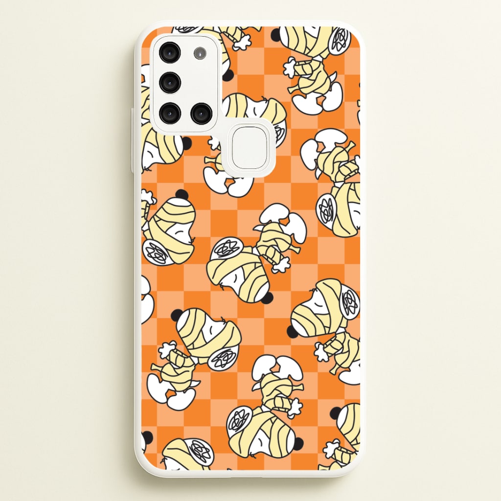 Mummy Cartoon Beagle Pattern Galaxy A21s Case