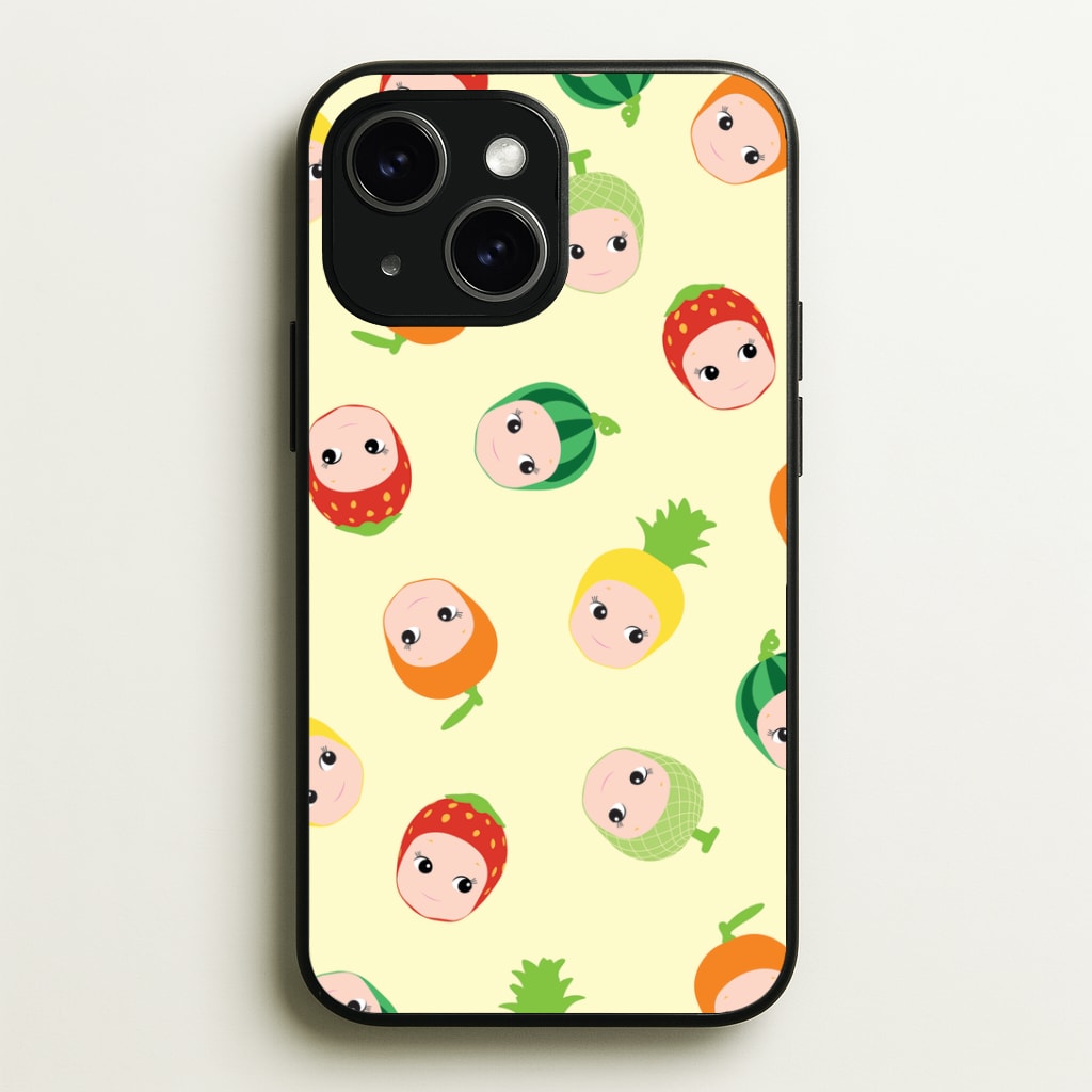 Fruit Angels Pattern iPhone 15 Plus Case